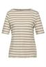 Gestreiftes Shirt smooth sand beige