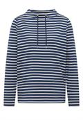 Gestreiftes Shirt sporty denim blue