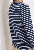 Gestreiftes Shirt sporty denim blue