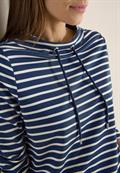 Gestreiftes Shirt sporty denim blue