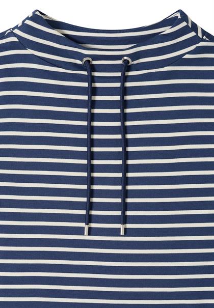 Gestreiftes Shirt sporty denim blue