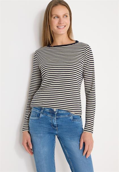 Gestreiftes Shirt universal blue