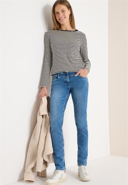 Gestreiftes Shirt universal blue