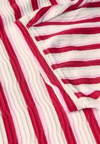 Gestreiftes Strukturshirt glazed apple red