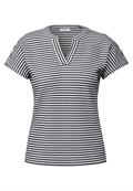 Gestreiftes Strukturshirt urban navy blue