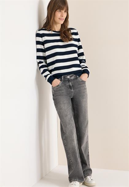 Gestreiftes Sweatshirt universal blue
