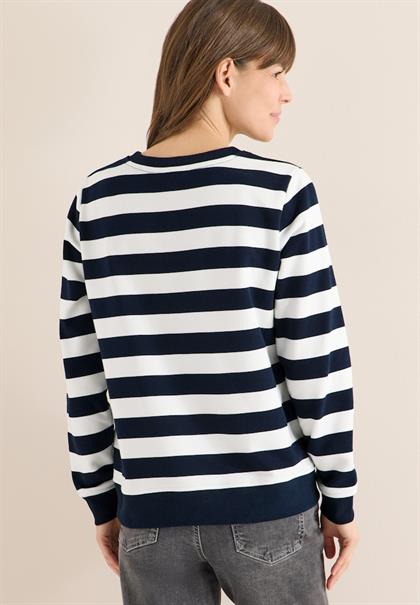 Gestreiftes Sweatshirt universal blue