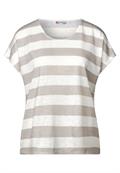 Gestreiftes T-Shirt dark moonstone sand