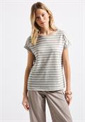Gestreiftes T-Shirt dark moonstone sand