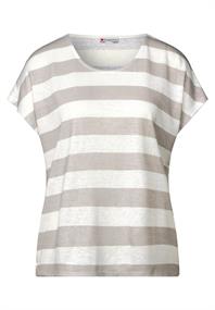 Gestreiftes T-Shirt dark moonstone sand