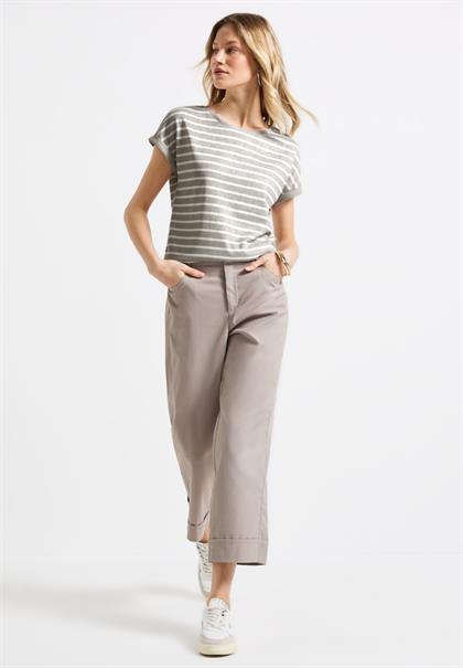 Gestreiftes T-Shirt dark moonstone sand