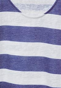 Gestreiftes T-Shirt deep water blue