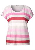 Gestreiftes T-Shirt glory red