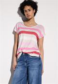 Gestreiftes T-Shirt glory red