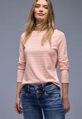 Gestreiftes T-Shirt light apricot