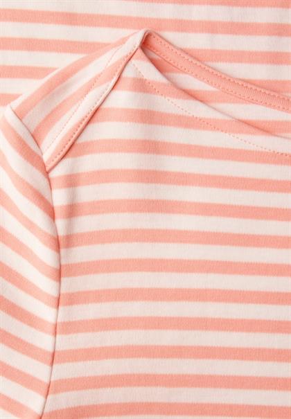 Gestreiftes T-Shirt light apricot