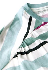 Gestreiftes T-Shirt matcha green
