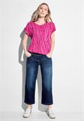 Gestreiftes T-Shirt pink sorbet