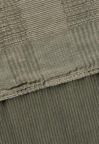 Gewebter Schal aus 100% Baumwolle olive brown