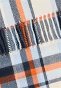 Gewebter Schal mit Karomuster light pumpkin check