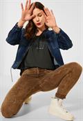Glitter Wording Shirt bassy olive