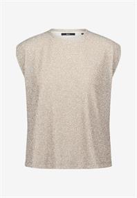 Glitzer-Shirt mit Rundhalsausschnitt french oak