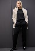 Glitzer Strick-Look Shirt black