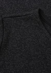 Glitzer Strick-Look Shirt black