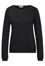 Glitzer Strick-Look Shirt black