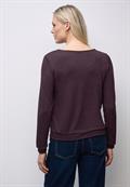 Glitzer Strick-Look Shirt jazz berry