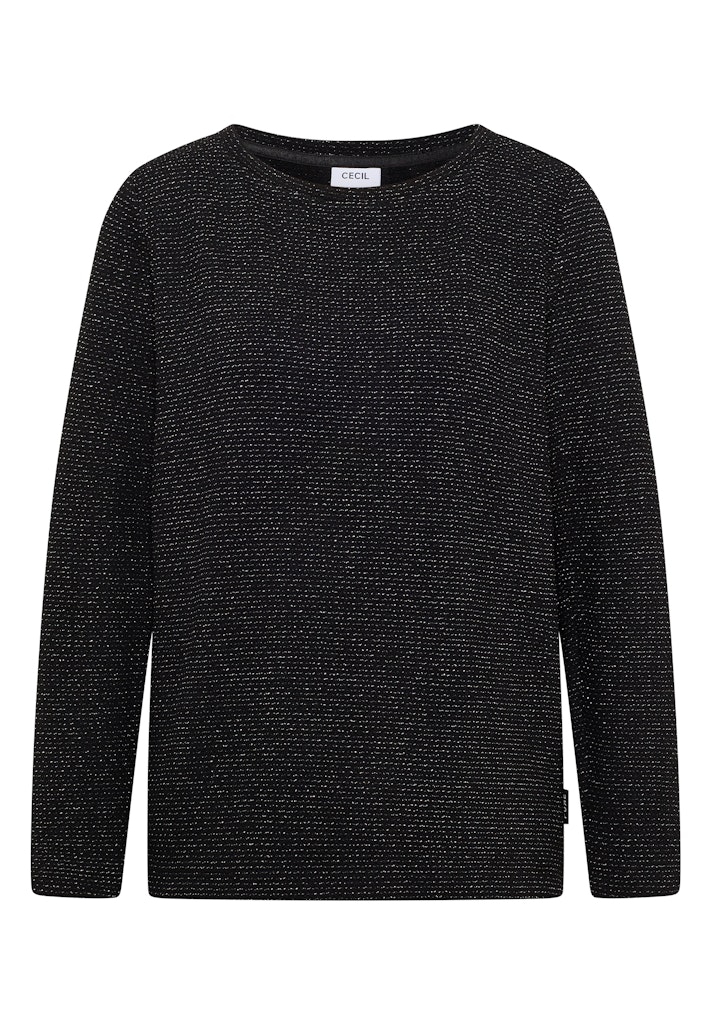 Cecil - Damen Langarmshirt - Schwarz - Größe: XXL - bei Tara-M