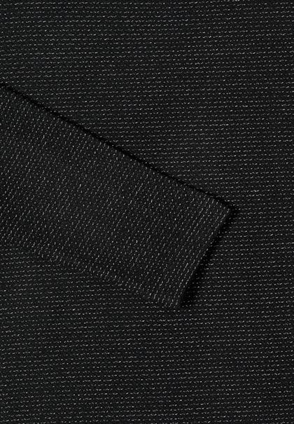 Glitzer Strukturshirt black