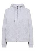 Glitzernde Hoodie Sweatjacke luna grey melange