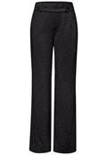 Glitzernde Straight Leg Hose black