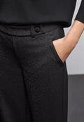 Glitzernde Straight Leg Hose black