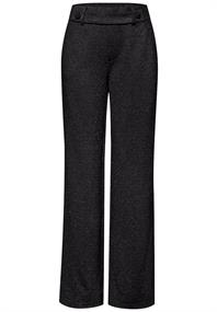 Glitzernde Straight Leg Hose black
