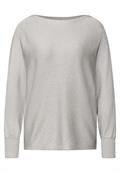 Glitzernder Dolman Pullover pelican grey mel.