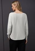 Glitzernder Dolman Pullover pelican grey mel.