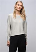 Glitzernder Dolman Pullover pelican grey mel.