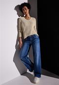 Glitzernder Pullover cotton beige
