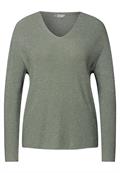 Glitzernder Pullover dusty milky green