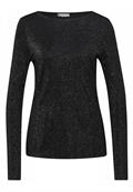 Glitzerndes Langarmshirt black
