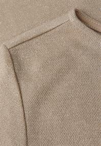 Glitzerndes Langarmshirt sanded beige