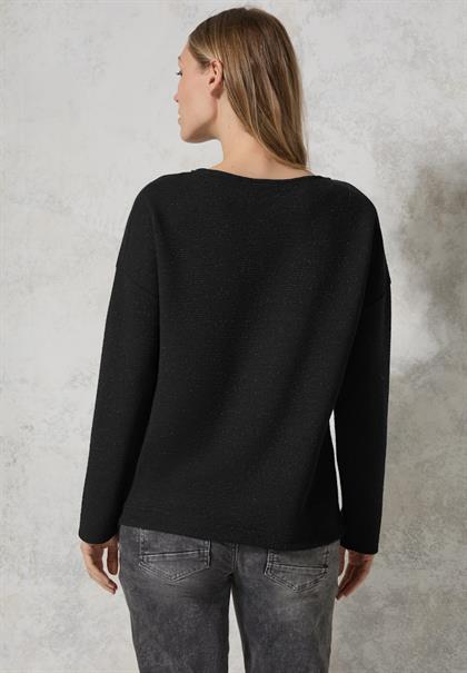 Glitzerndes Ottoman Shirt black