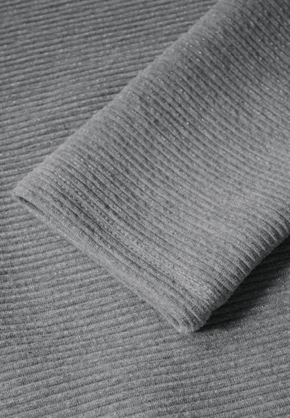 Glitzerndes Ottoman Shirt platinum grey mel.