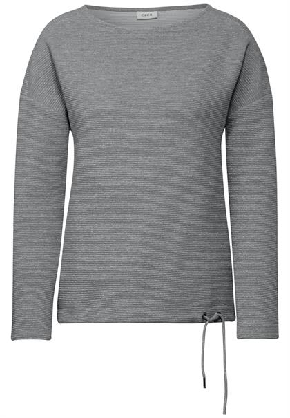 Glitzerndes Ottoman Shirt platinum grey mel.