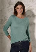 Glitzerndes Shirt glaced salvia green