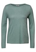 Glitzerndes Shirt glaced salvia green