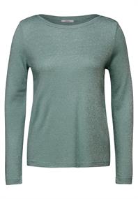Glitzerndes Shirt glaced salvia green