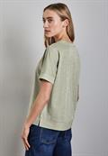 Glitzerndes T-Shirt dusty milky green